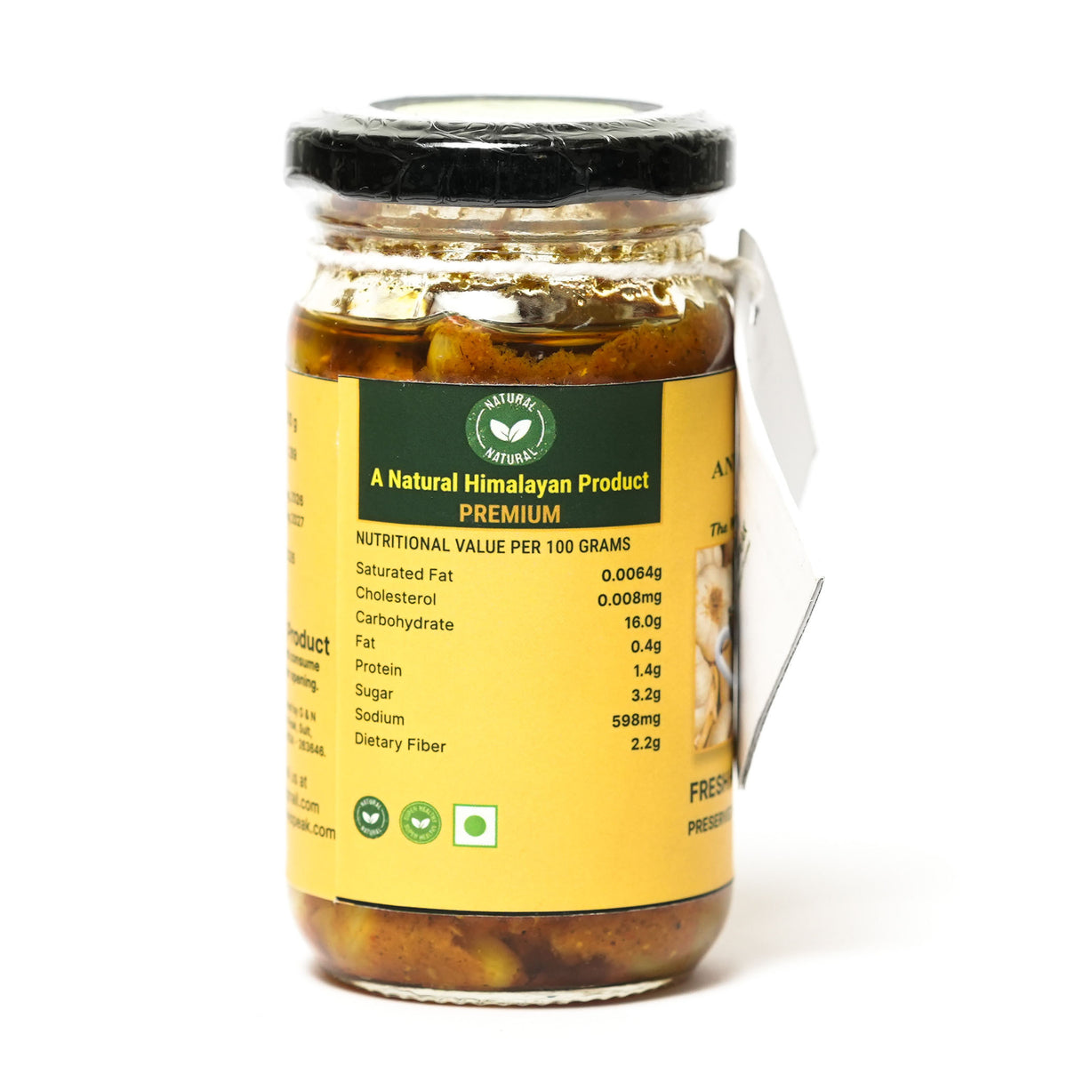 Himalayan Garlic Pickle in Extra Virgin Olive Oil | 200 Grams