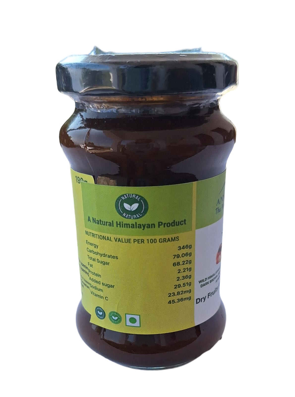 Dry Fruits Amla & Jaggery (Gur) Spread | 190 grams | Wild Himalayan Amla loaded with Premium Dry Fruits | Rich in Antioxidants | Boosts Immunity and Memory | Preserved in Pure Jaggery (Gur) | All Natural | No artificial preservative or color - Annie's Peak