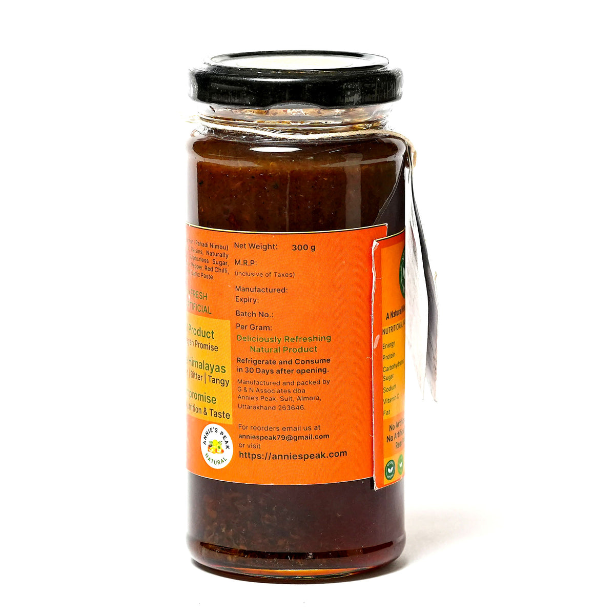 Himalayan Hill Lemon Chutney with Dry Fruits | 300 Grams