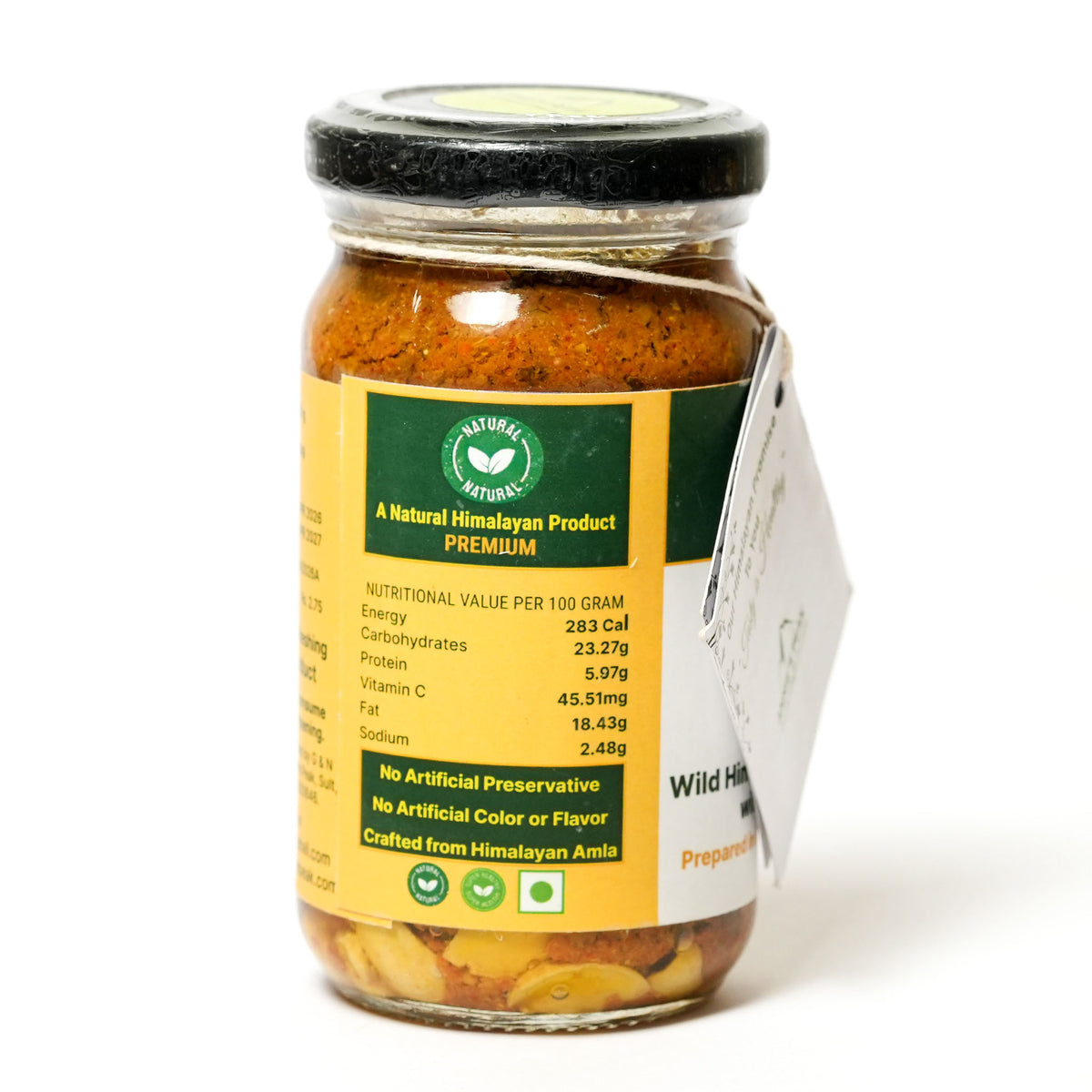 Himalaya Amla Pickle with Cashews in Extra Virgin Olive Oil | 200 Gram
