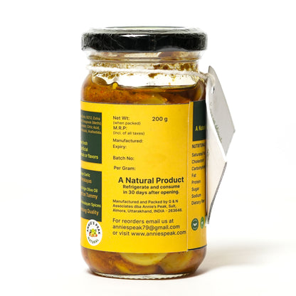 Himalayan Garlic Pickle in Extra Virgin Olive Oil | 200 Grams
