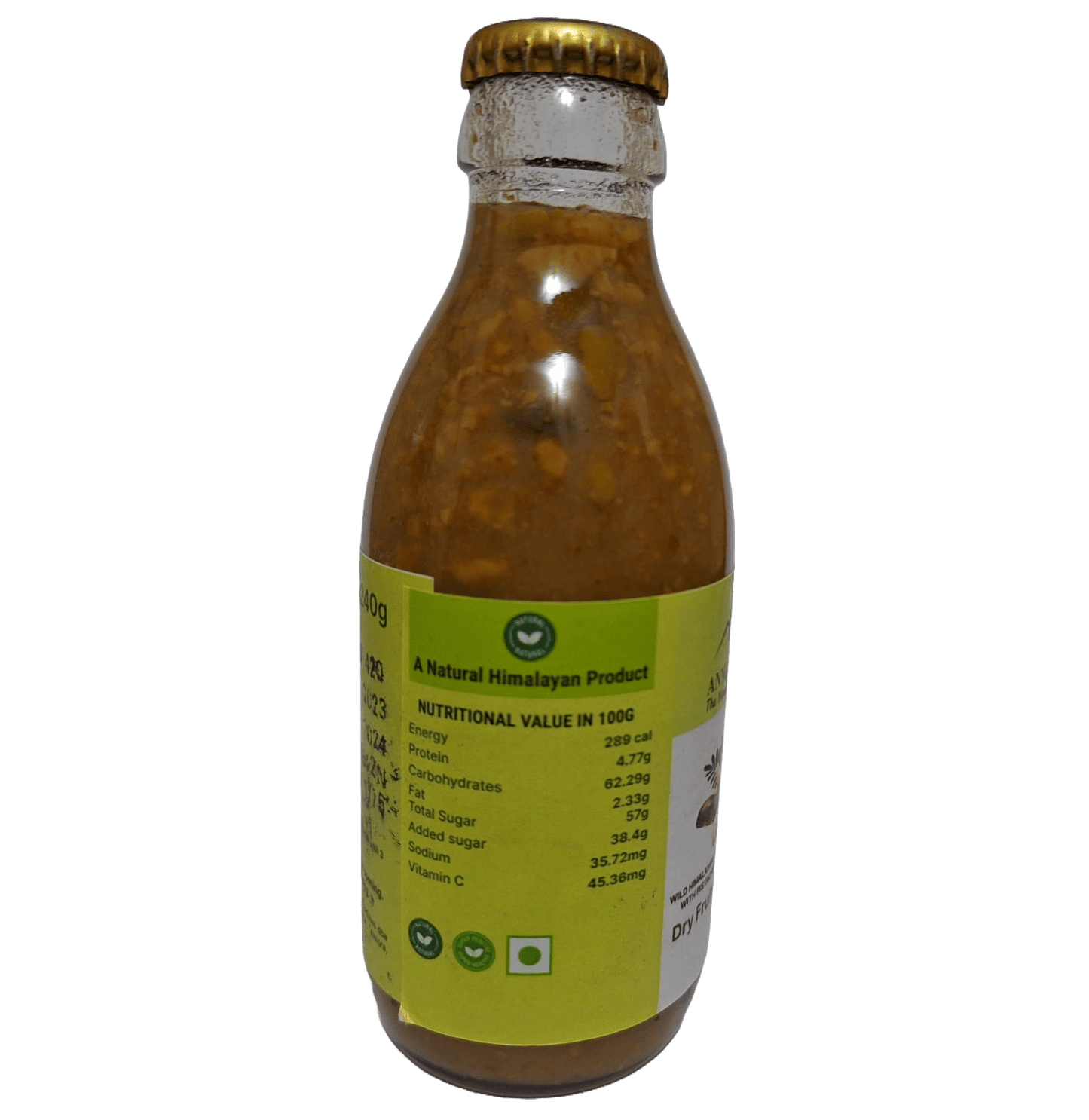 Dry fruits amla nectar | 240 gram | Superfruit amla loaded with dry fruits is rich in antioxidants, calcium, vitamins C, A, and E boosts immunity, health, and memory | Sulfur-less sugar used | All natural | No artificial preservative or color added - Annie's Peak